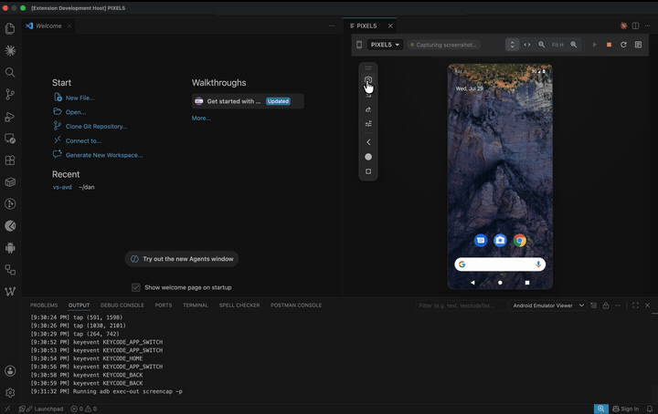 Taking a screenshot