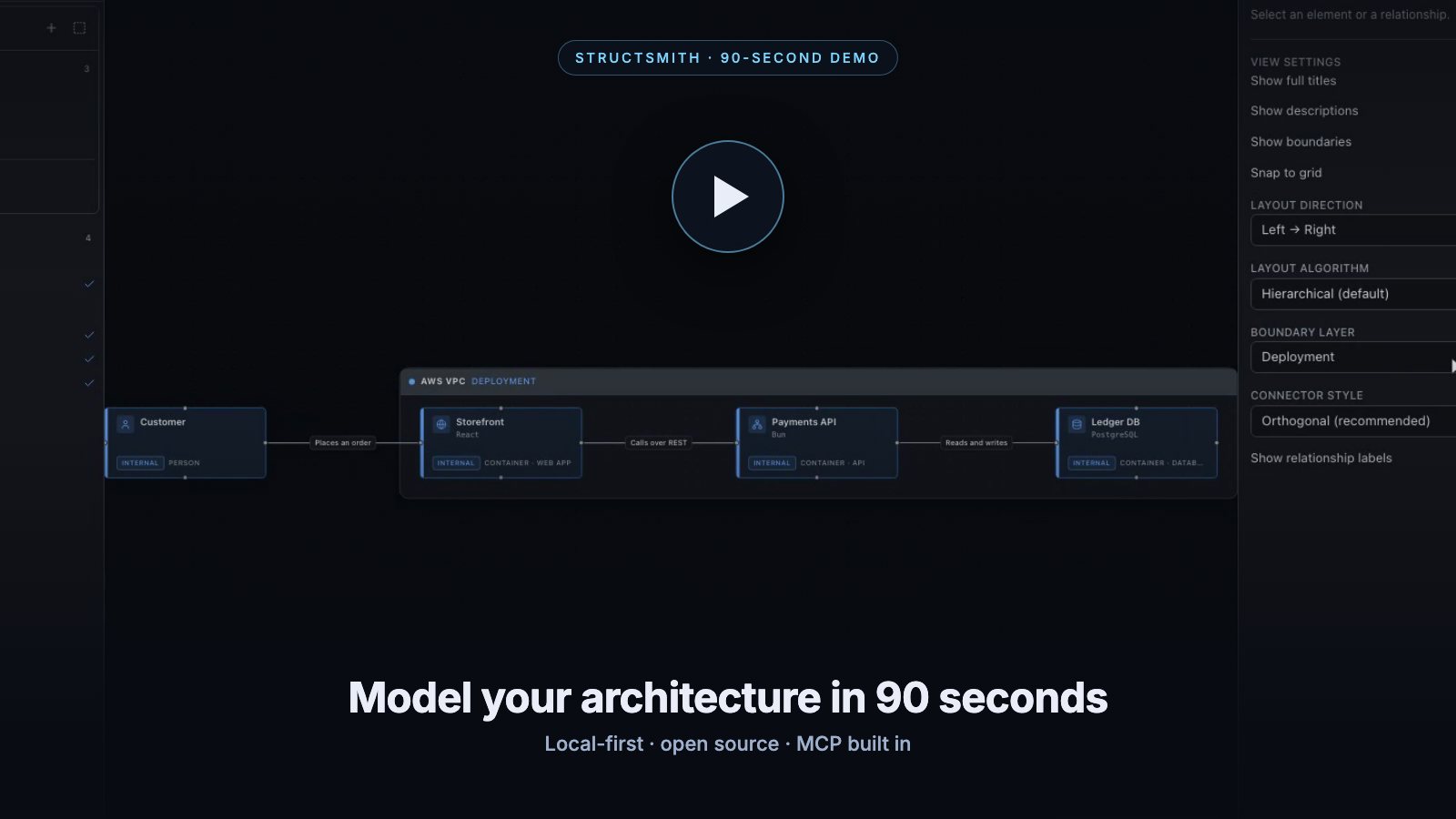 Watch the 90-second StructSmith demo on YouTube