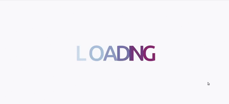 loading with effect