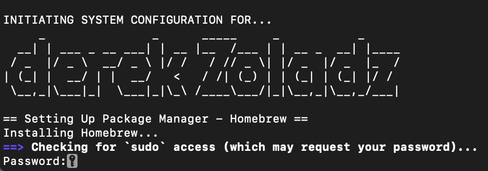 screenshot of ASCII text spelling of the name Derek Zoladz