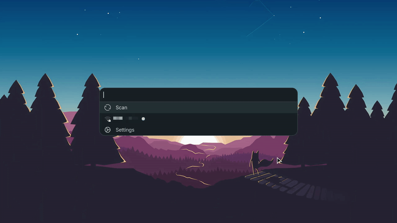 Demonstration of iwmenu: a launcher-driven Wi-Fi manager for Linux