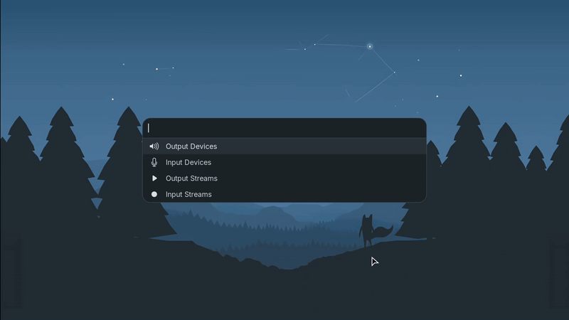 Demonstration of pwmenu: a launcher-driven audio manager for Linux