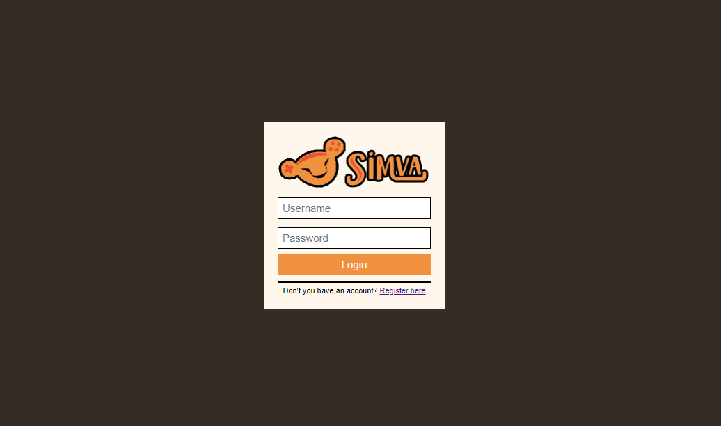 Simva-front login