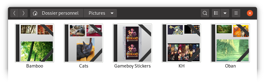 Screenshot: Nautilus Pictures folder