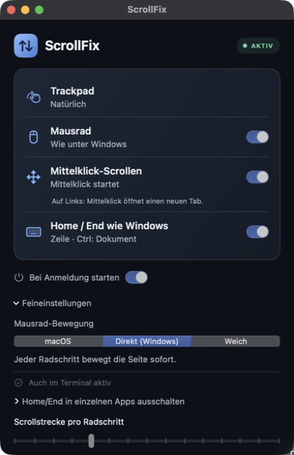 ScrollFix screenshot 1