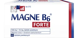 Jakie leki na uspokojenie bez recepty? Magne B6 Forte bez recepty na objawy niedoboru magnezu: łagodny lęk i niepokój.