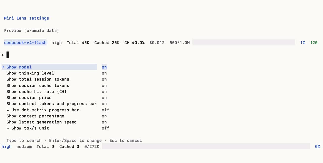 Existing footer settings screenshot