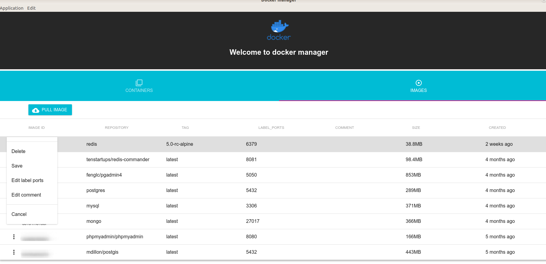 Password storage screenshot