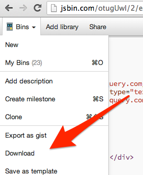 jsBin download