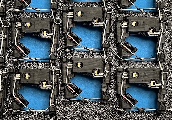Switch holders after soldering