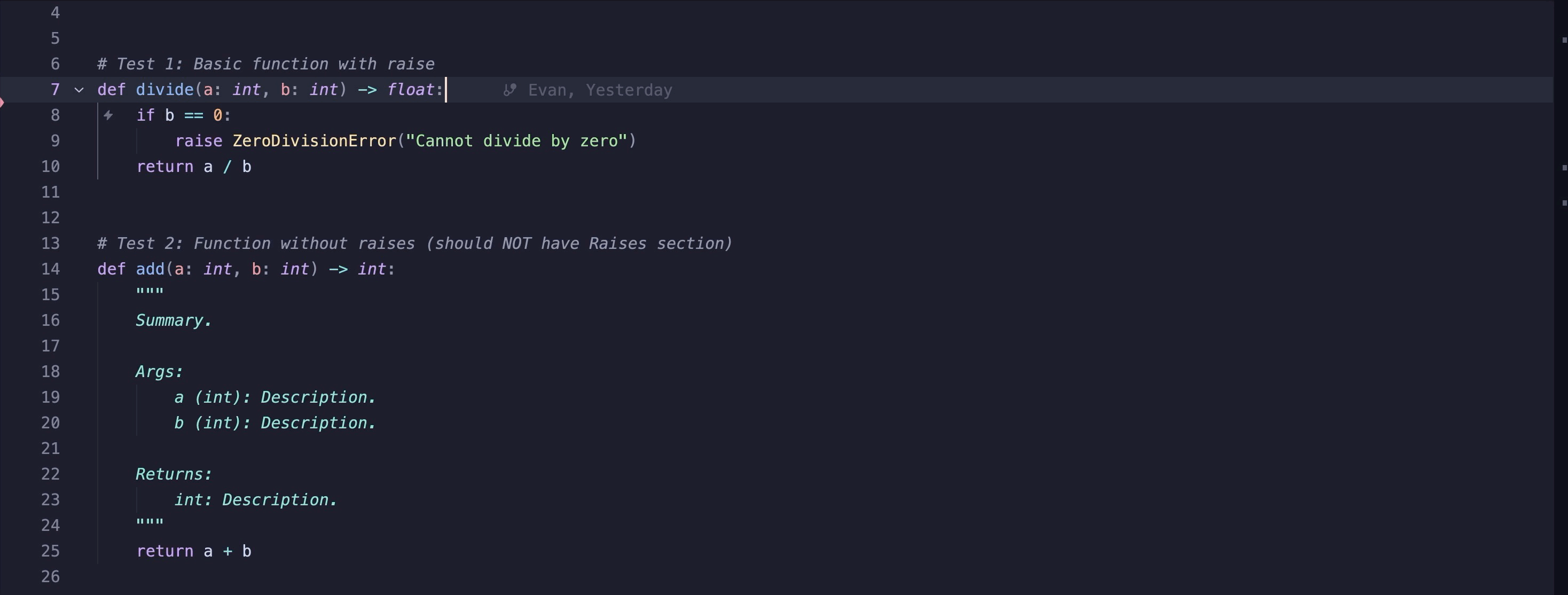 Exception Example