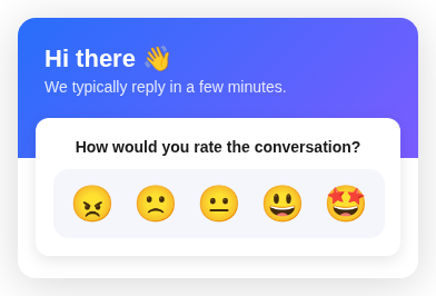 Intercom rating design example