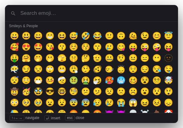 Linear command palette design example