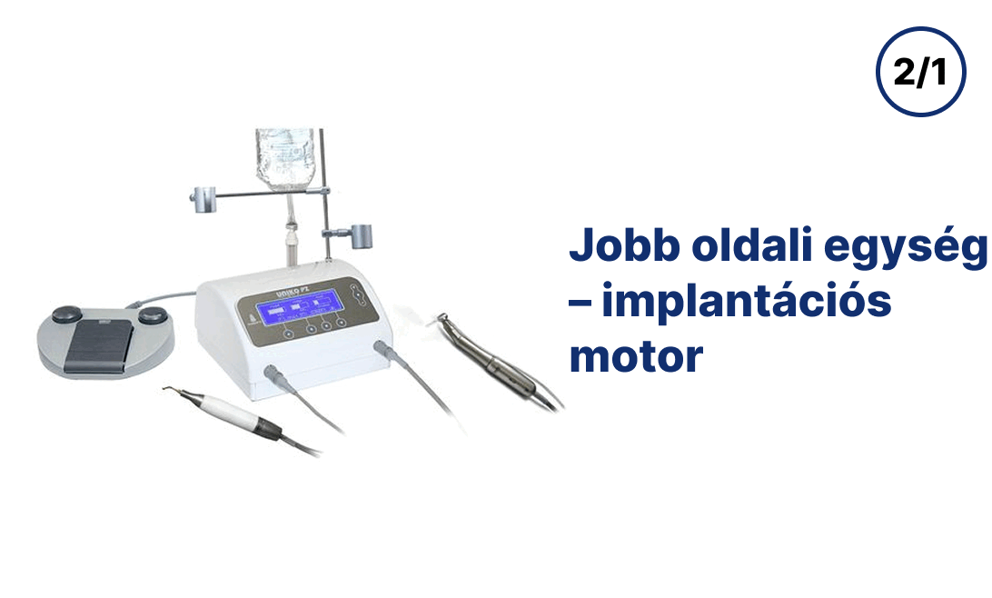 Implantológiai mikro motor