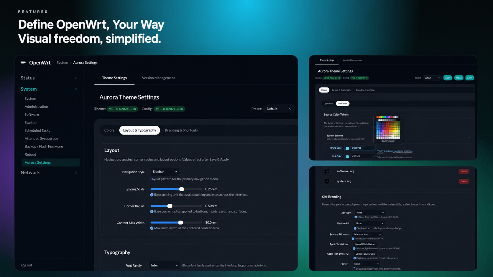 Theme Settings Showcase