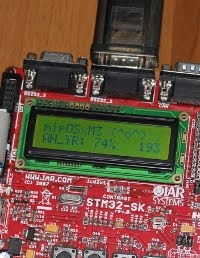 mipOS running in a evaluation board