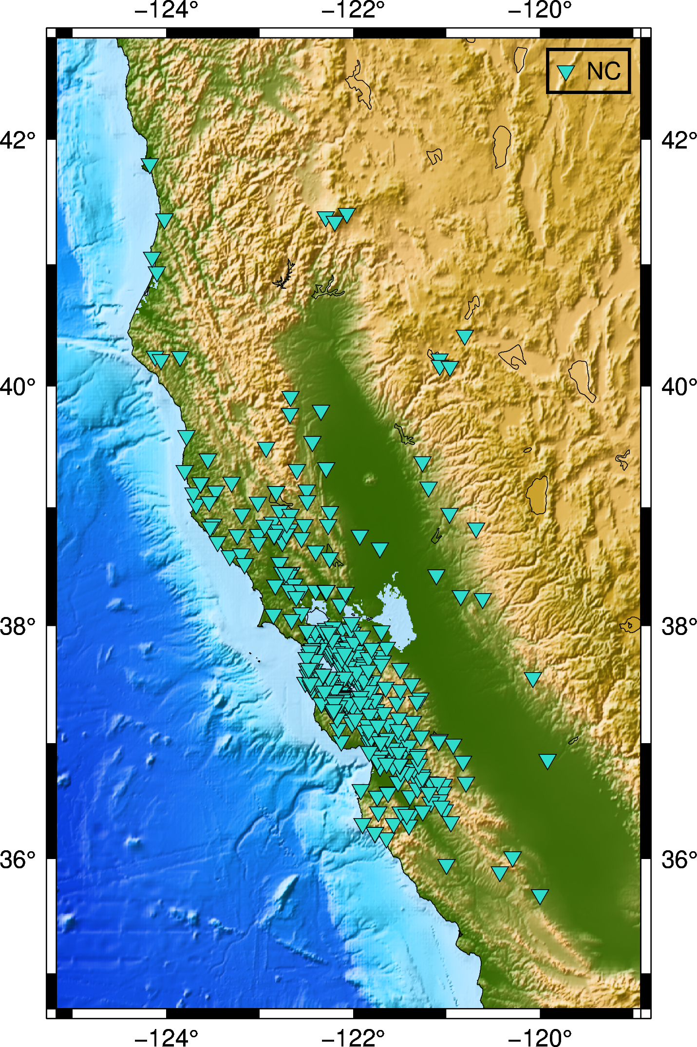 Plot of the stations with data availability