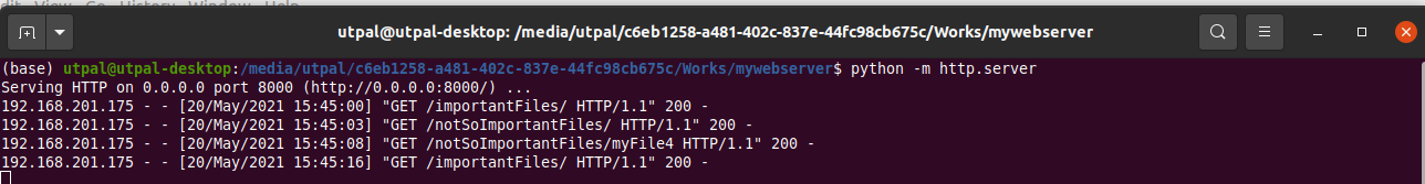 HTTP Server Running