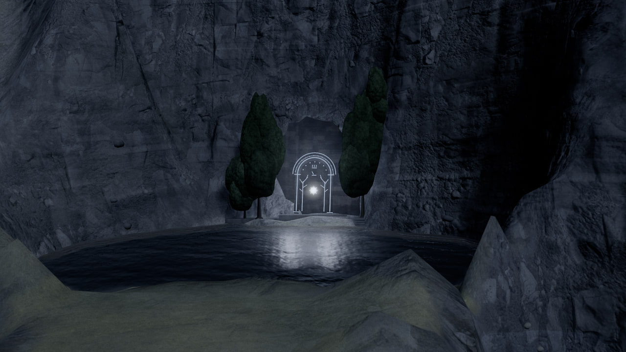 The Doors of Durin by night