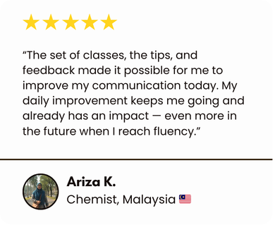 Testimonial from Ariza