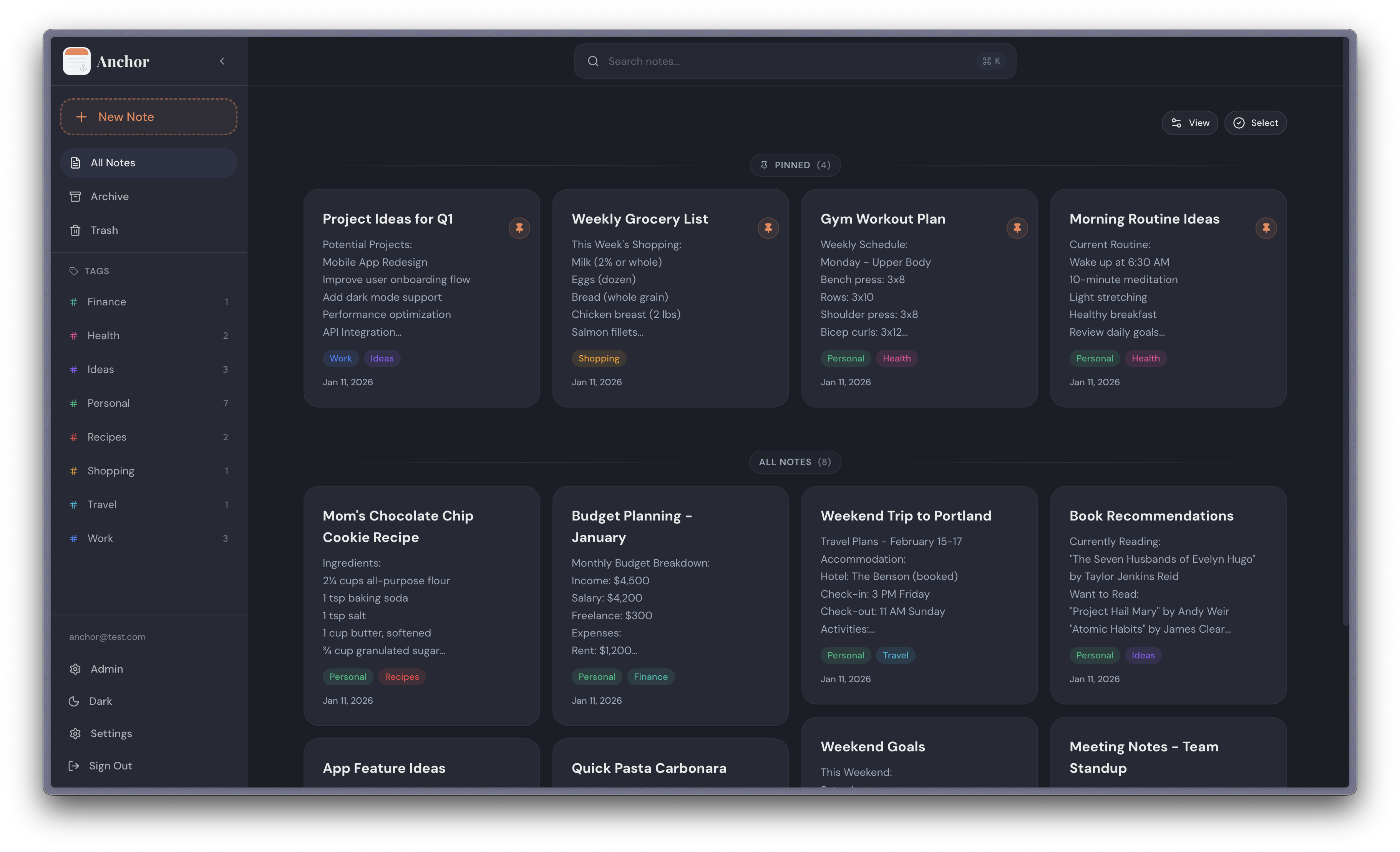 Anchor screenshot 1