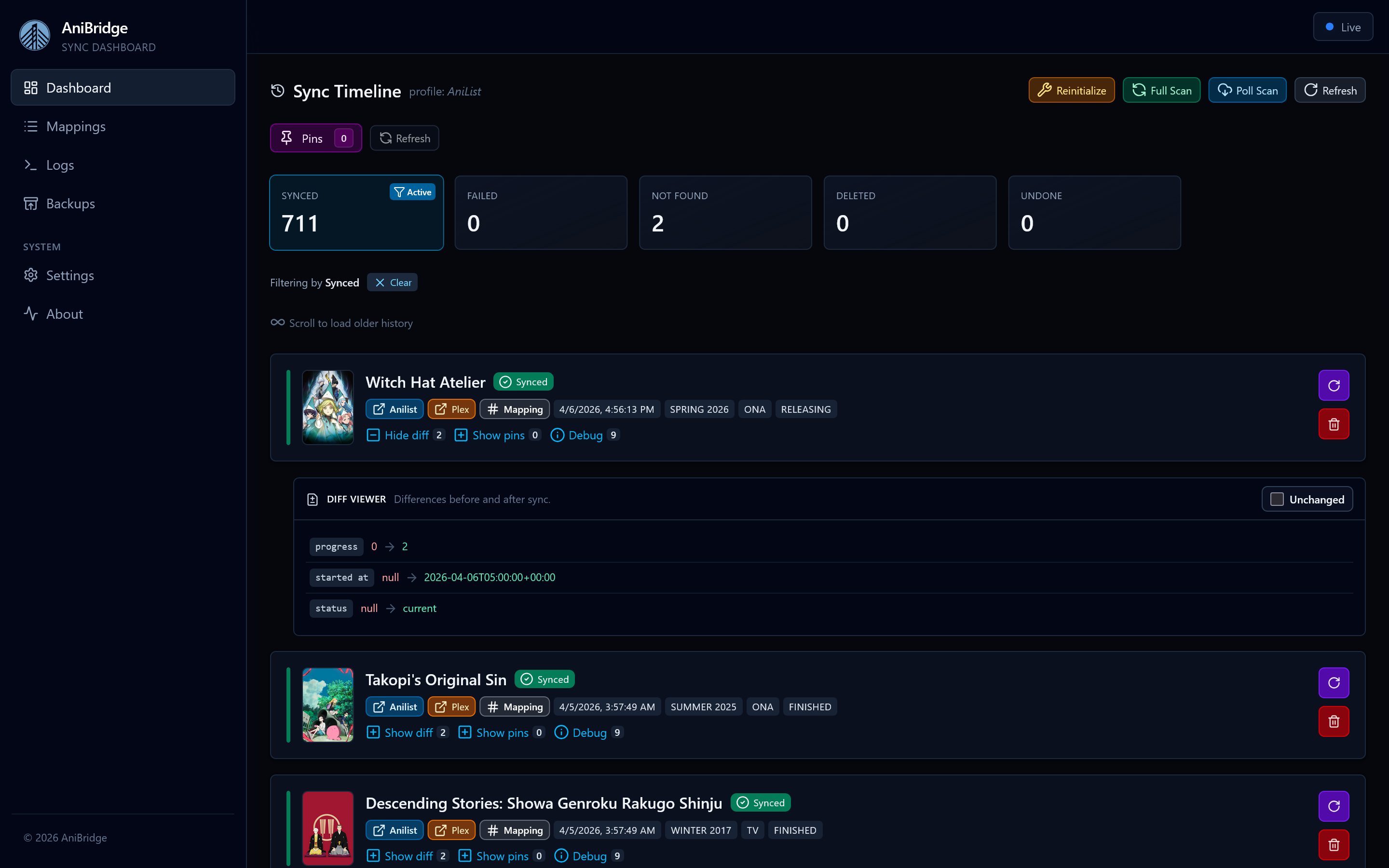 AniBridge screenshot 1