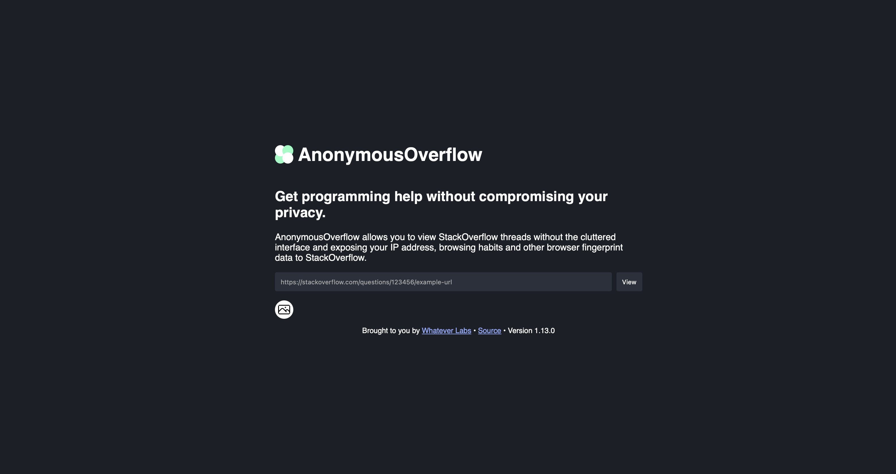 AnonymousOverflow screenshot 1