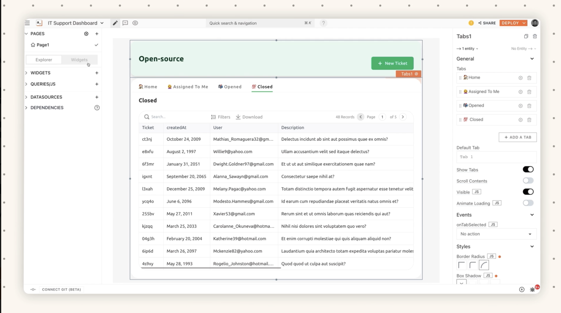 Appsmith screenshot 1