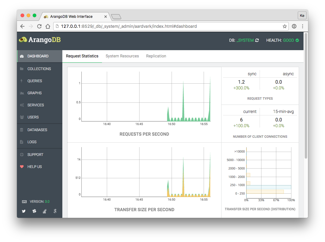 ArangoDB screenshot 1