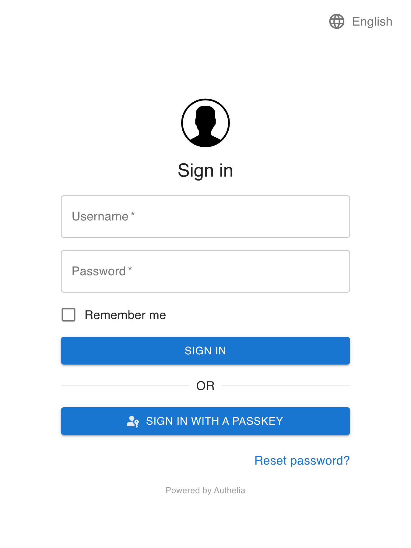 Authelia screenshot 1