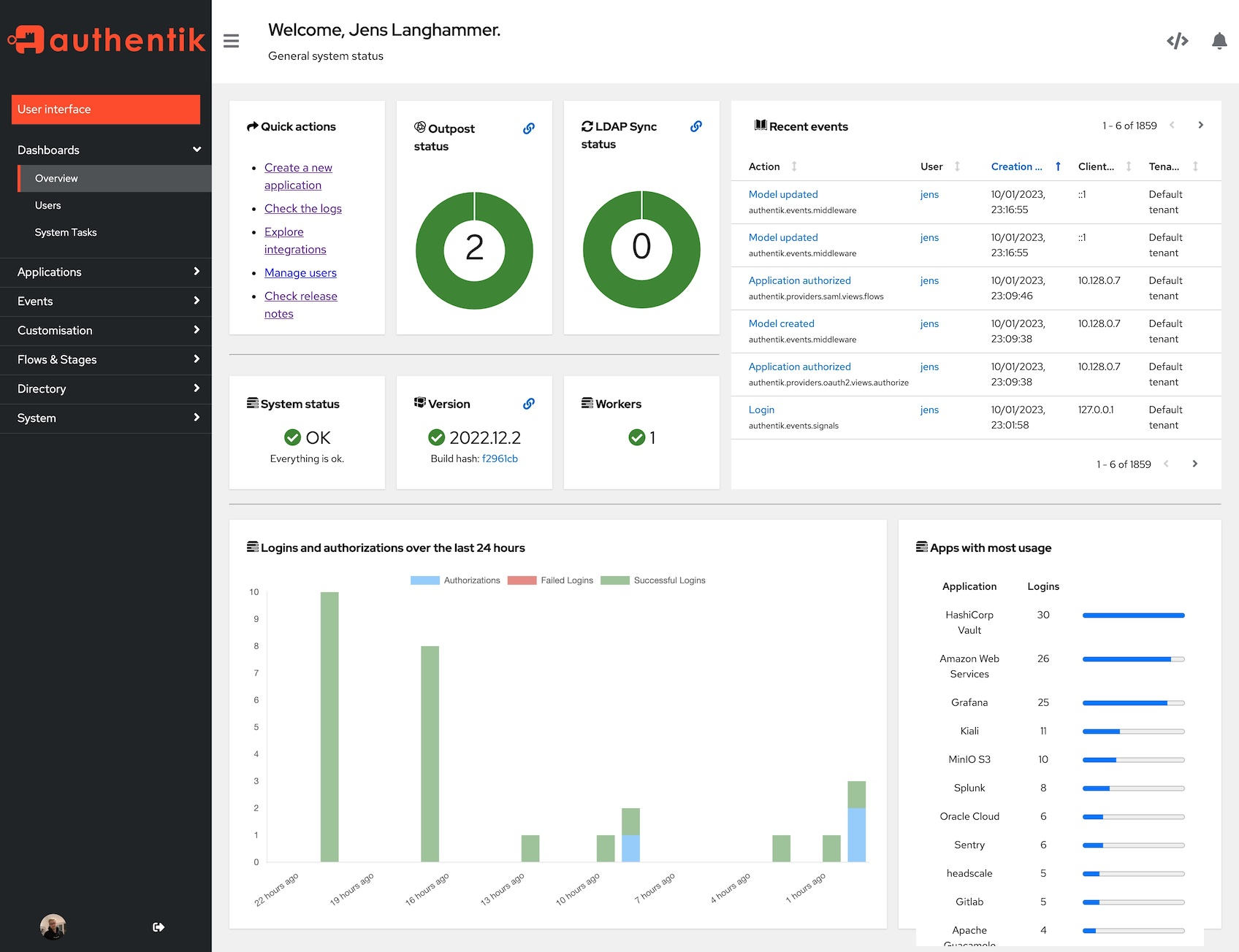 Authentik screenshot 1