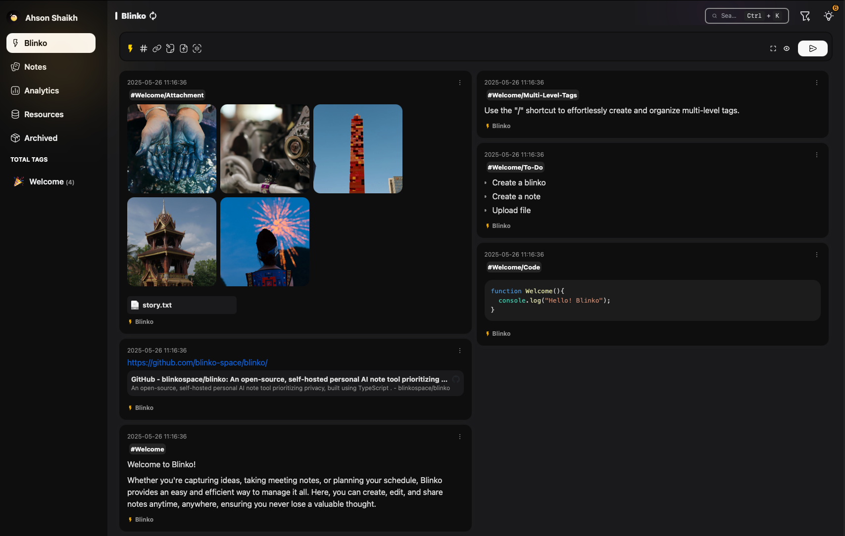 Blinko screenshot 1
