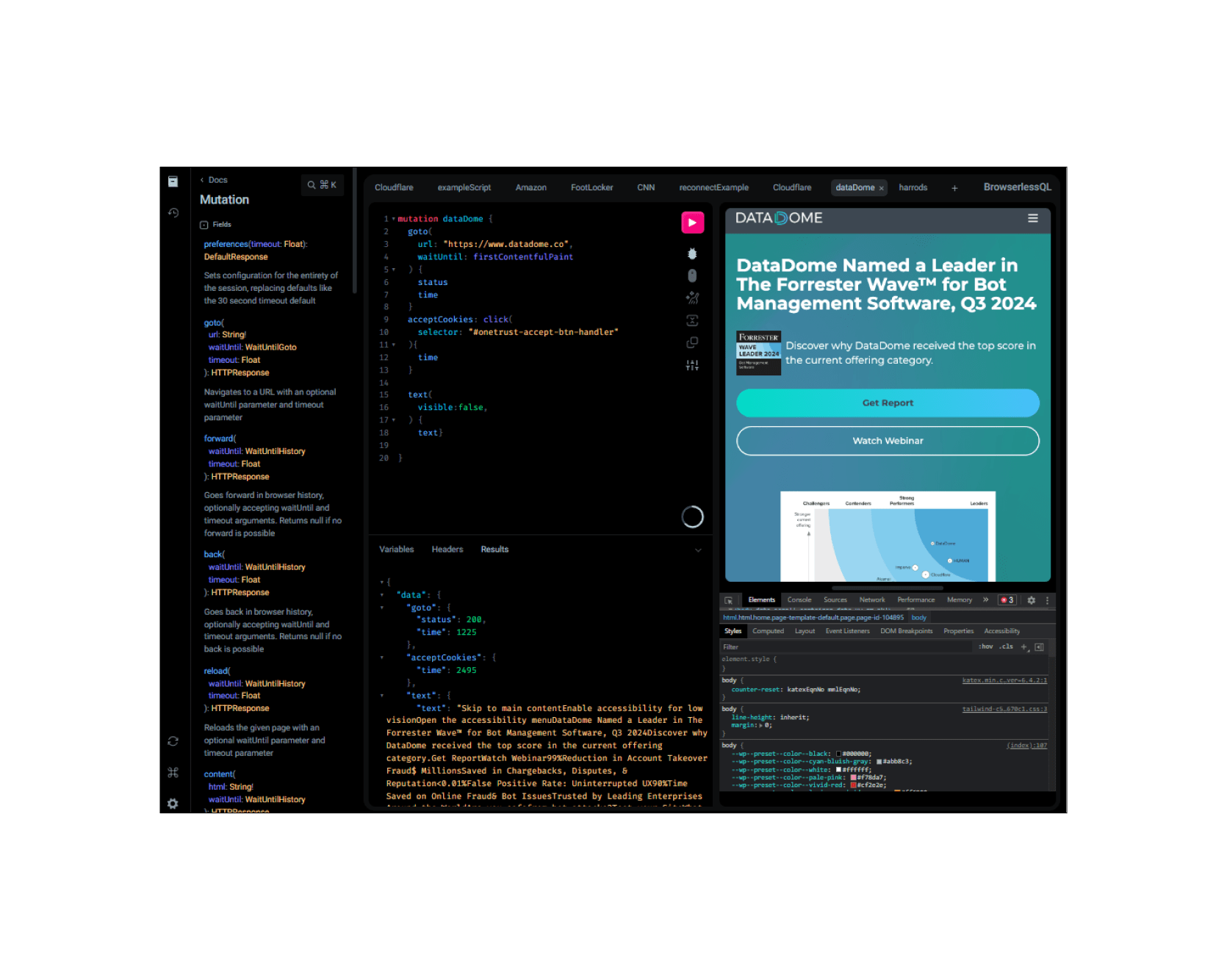 Browserless screenshot 1