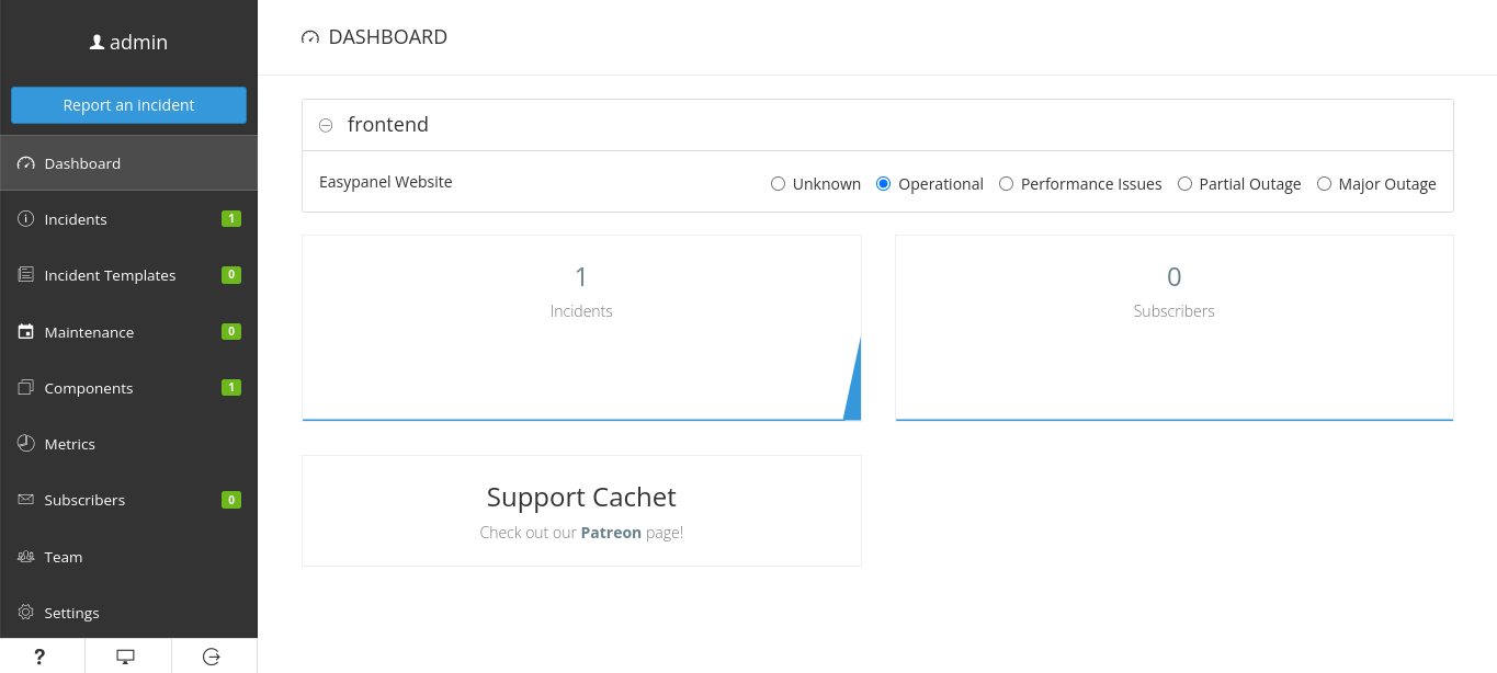 Cachet screenshot 2
