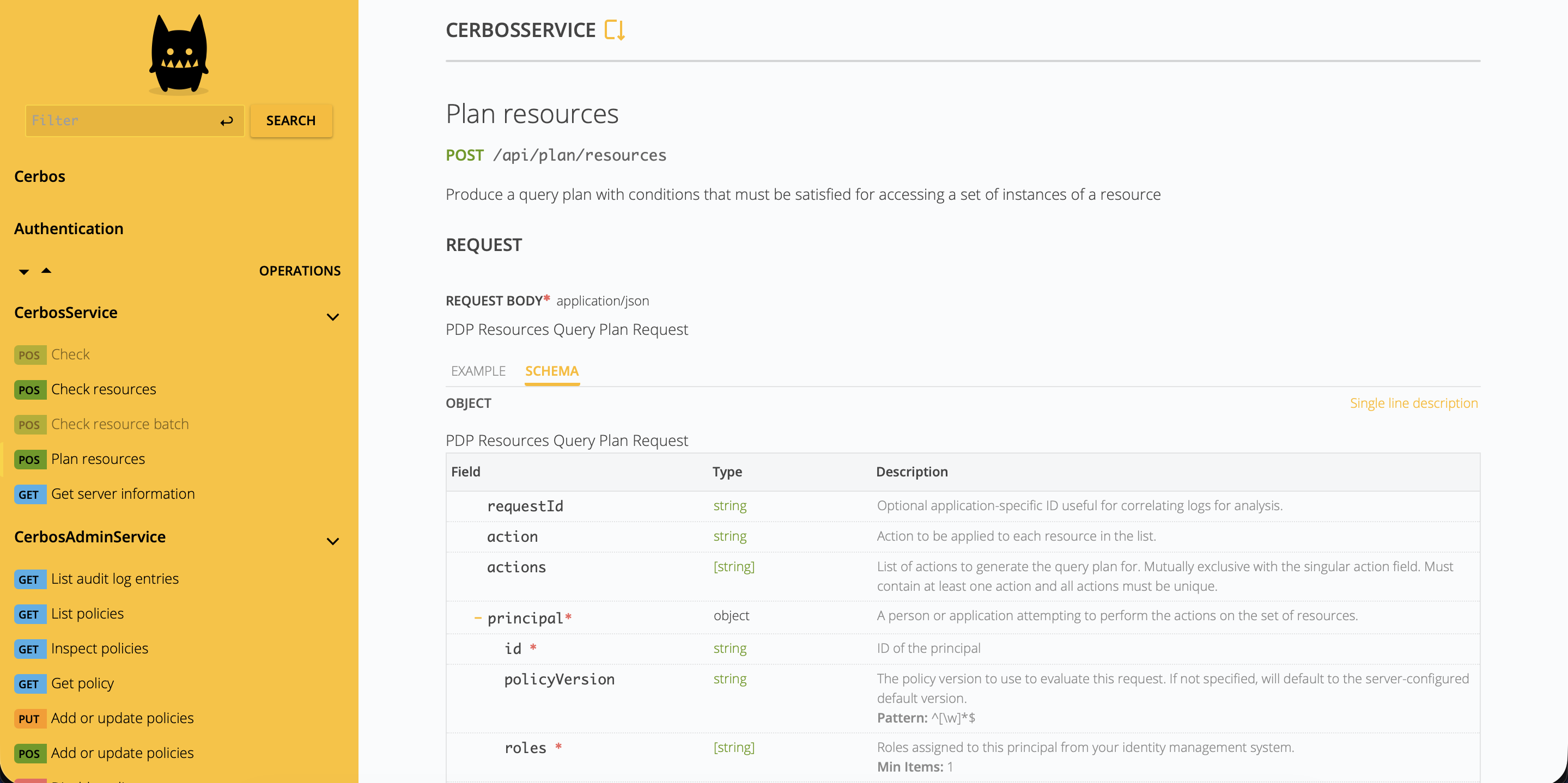 Cerbos screenshot 1