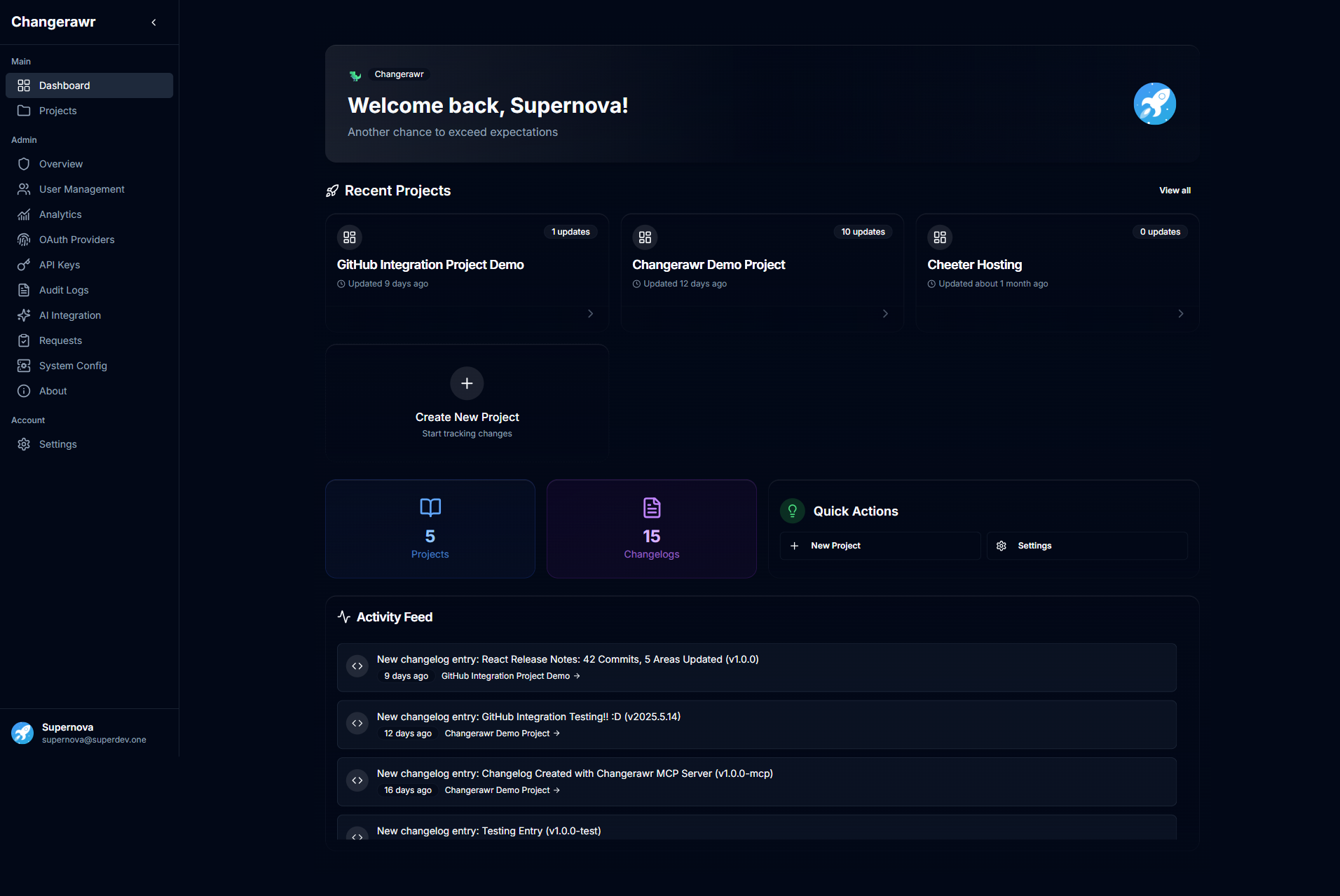 Changerawr screenshot 1