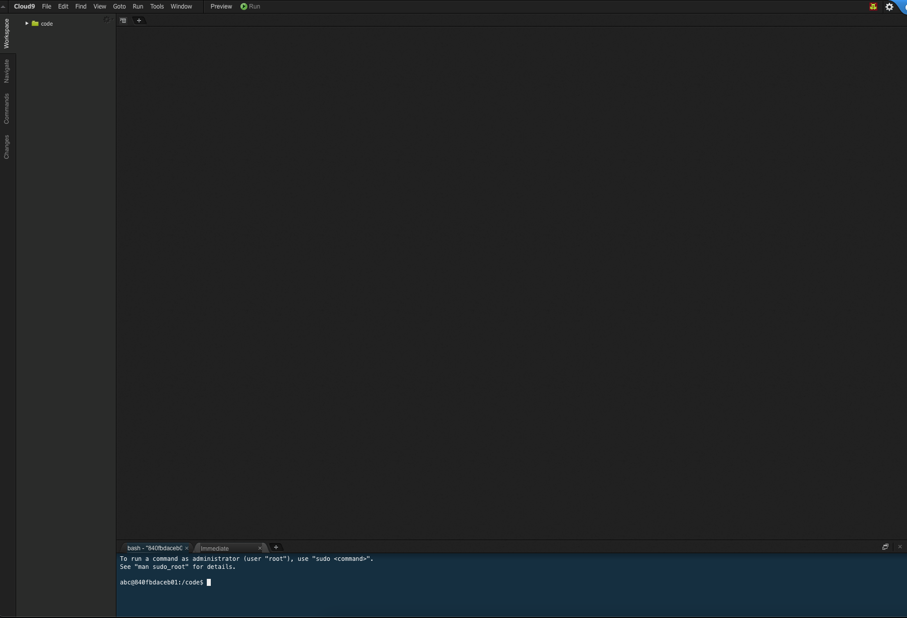 Cloud9 screenshot 1