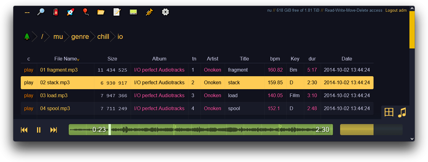 Copyparty screenshot 1
