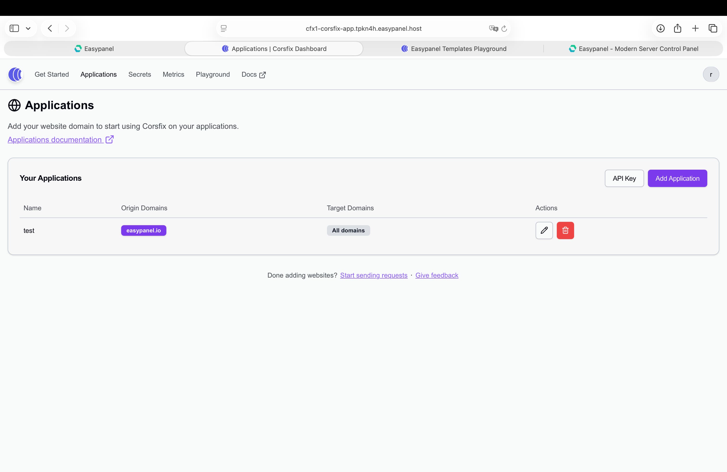 Corsfix screenshot 2