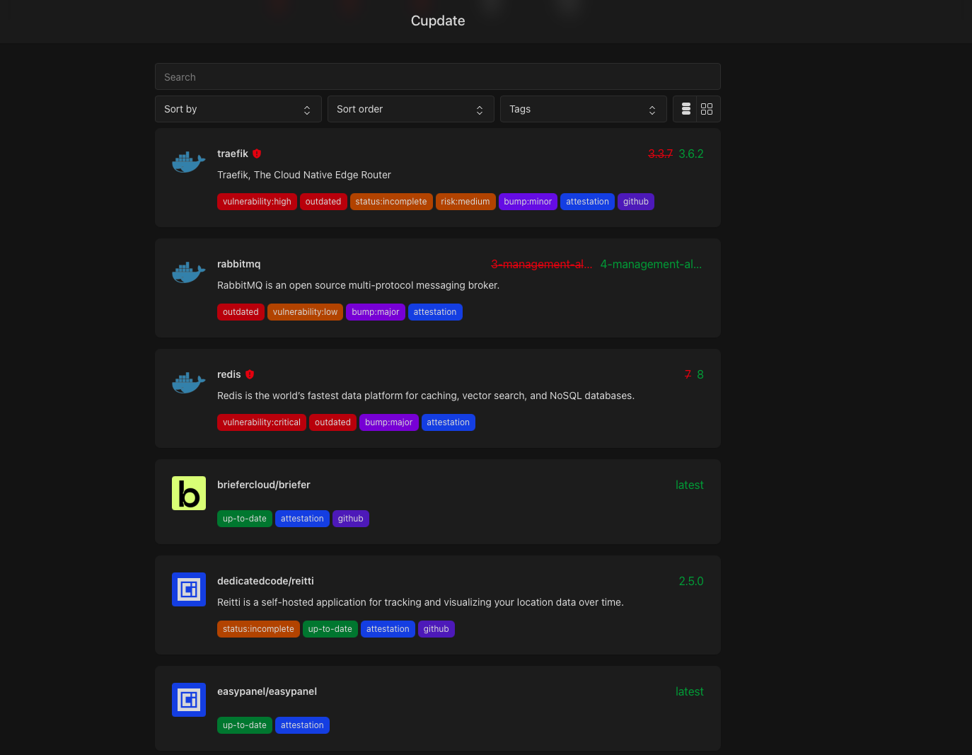 Cupdate screenshot 1