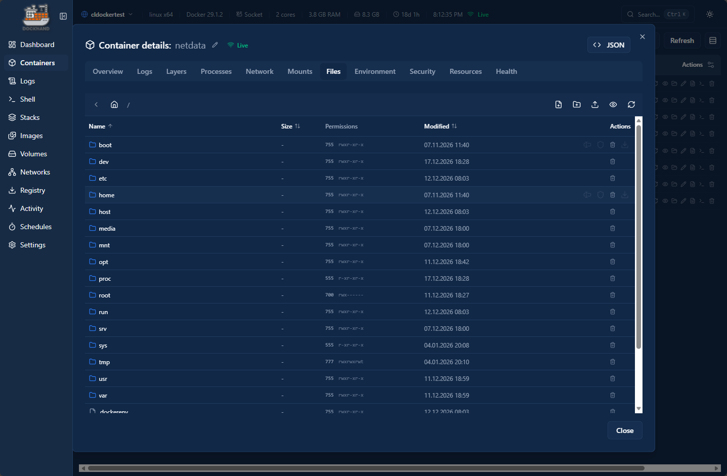 Dockhand screenshot 1