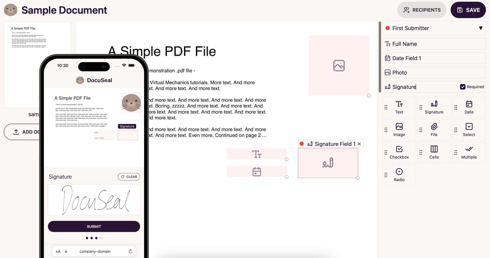 DocuSeal screenshot 1