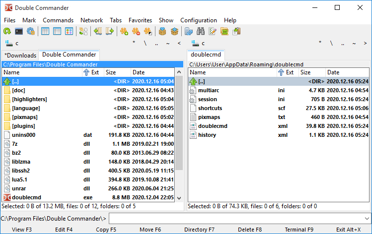 Double Commander screenshot 1