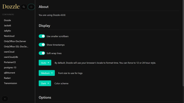 Dozzle screenshot 3
