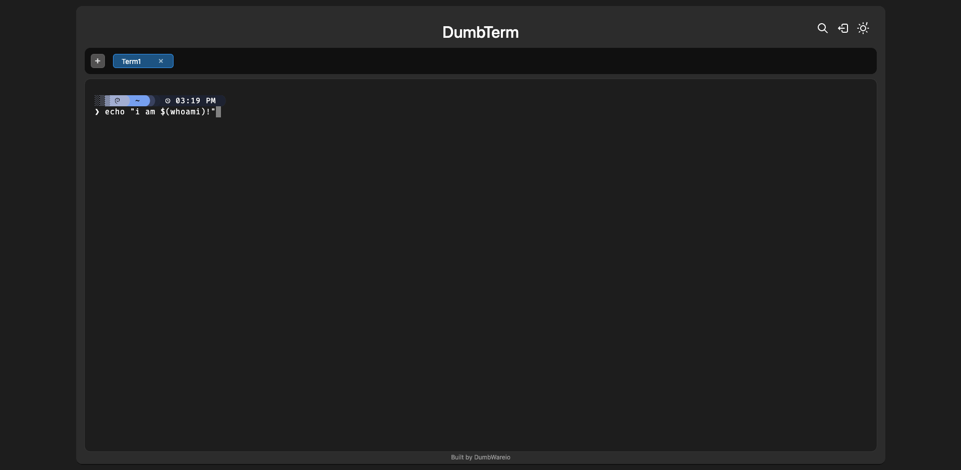 DumbTerm screenshot 1