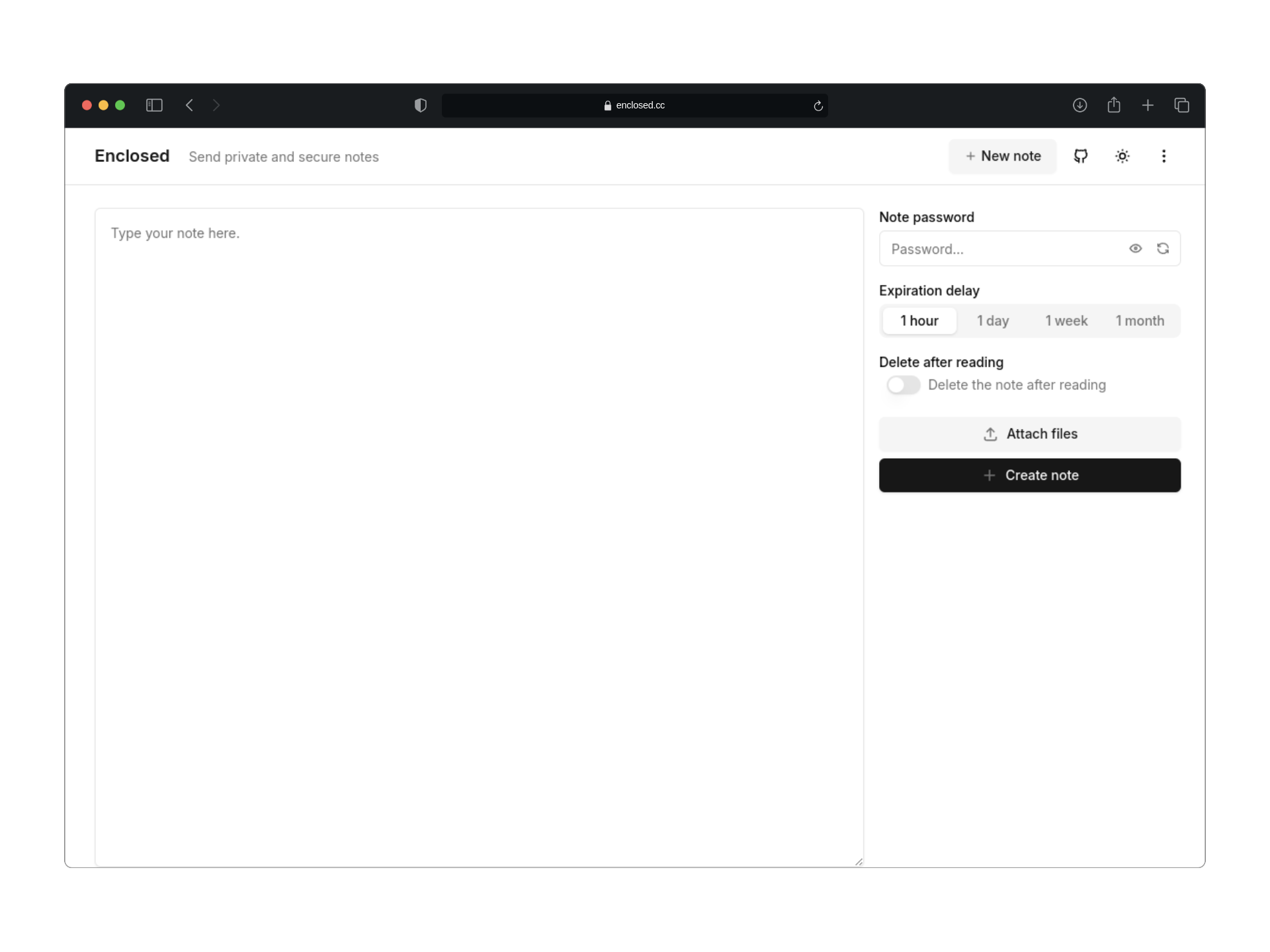 Enclosed screenshot 1