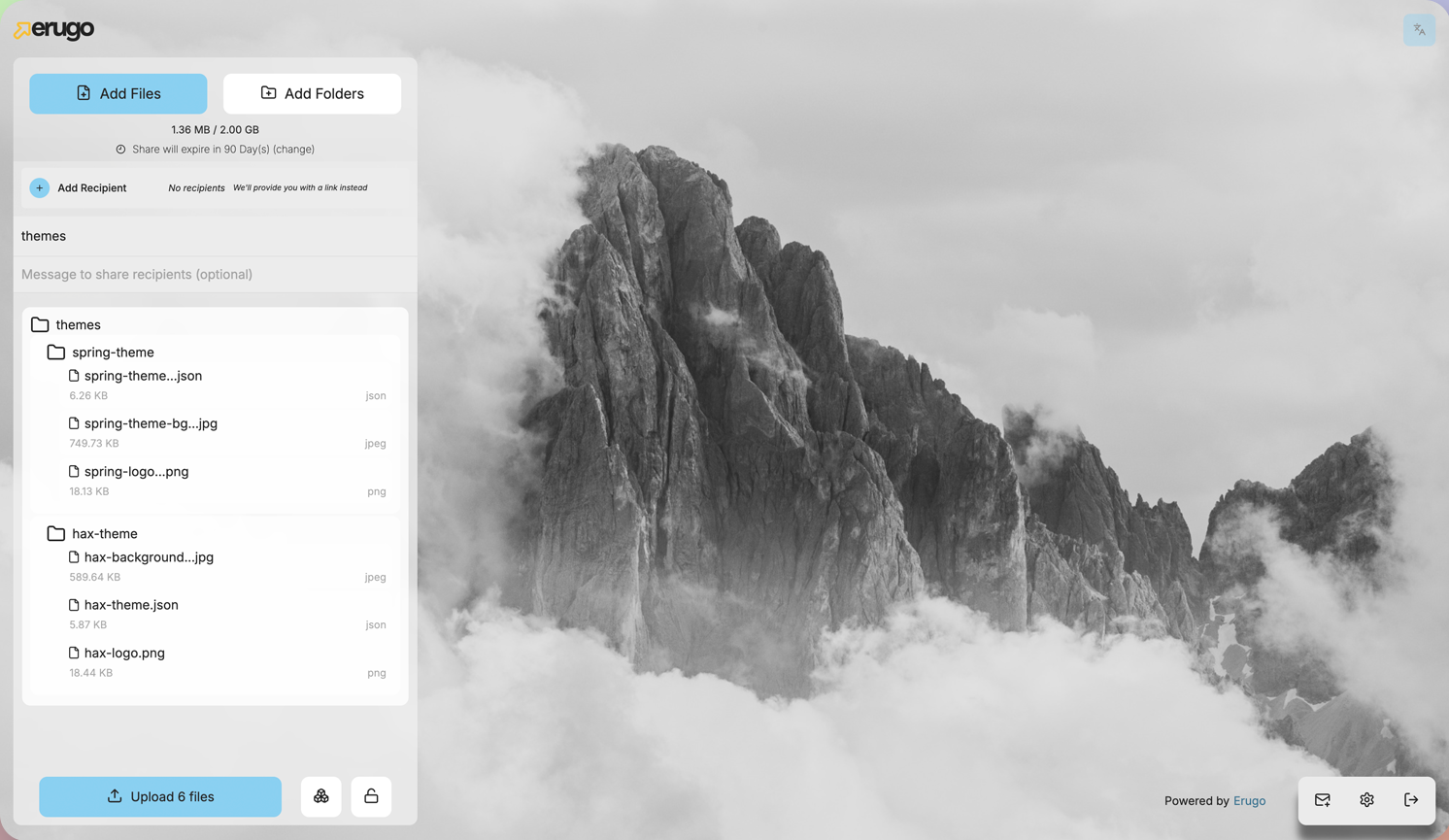 Erugo screenshot 1