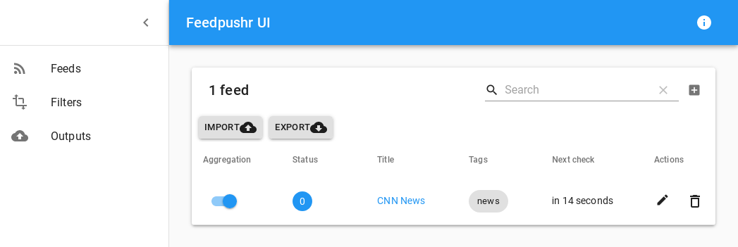 Feedpushr screenshot 1