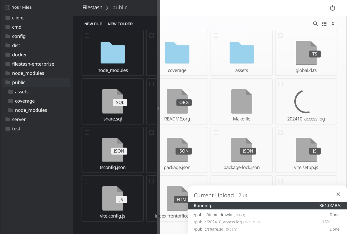 Filestash screenshot 1