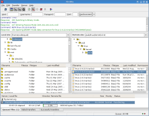 Filezilla Client screenshot 1